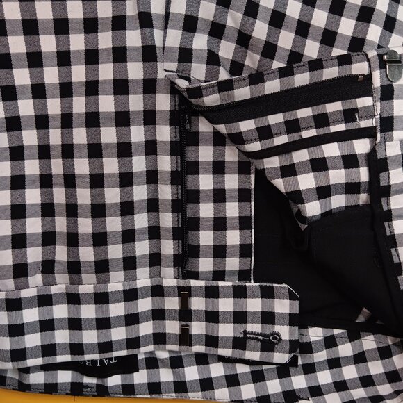 Talbots Pre-Owned Black and Ivory Hampshire Ankle Pants Size 4 Petite - Picture 9 of 13